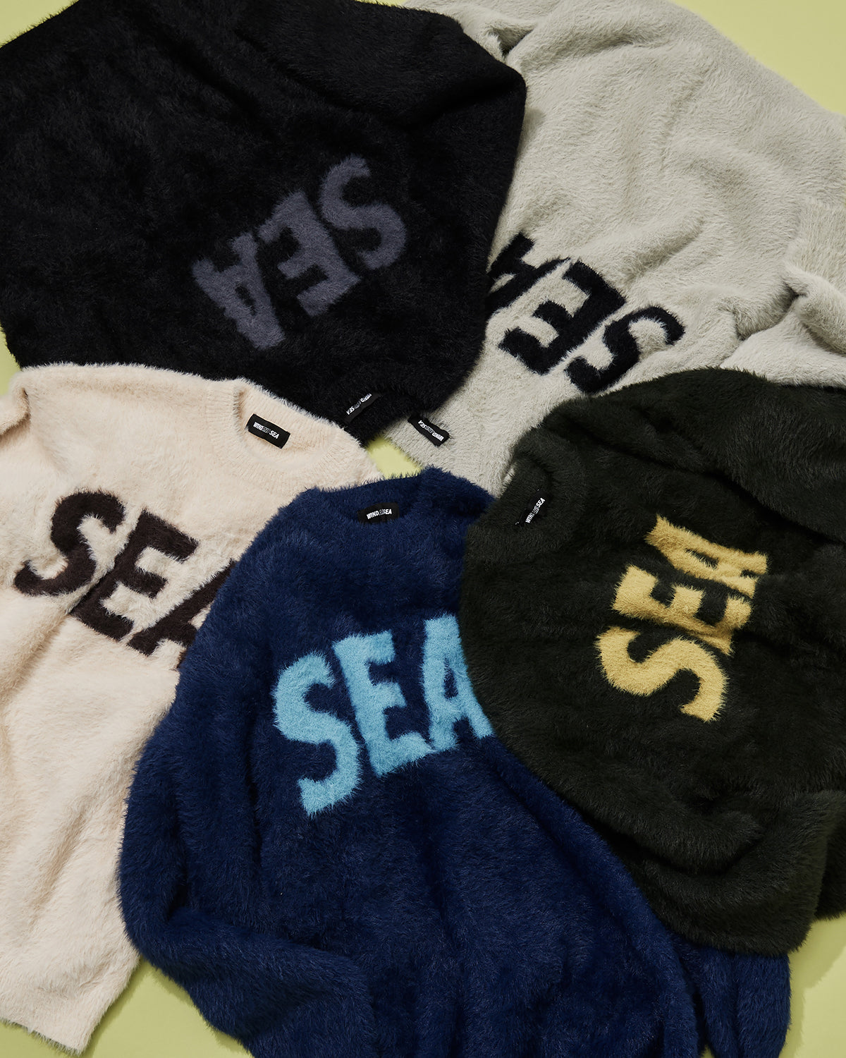 トップス wind and sea Shaggy Knit Sweater L gray wind and sea Shaggy Knit Sweater L gray