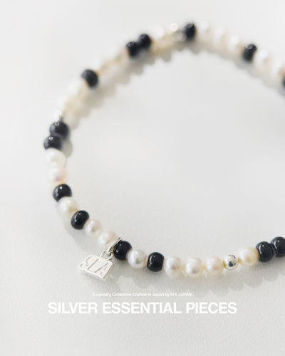 IVX JAPAN  WDS Silver Pearl & White Hearts Bracelet