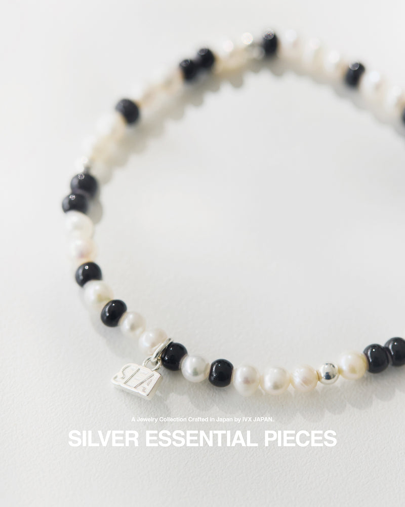 IVX JAPAN  WDS Silver Pearl & White Hearts Bracelet