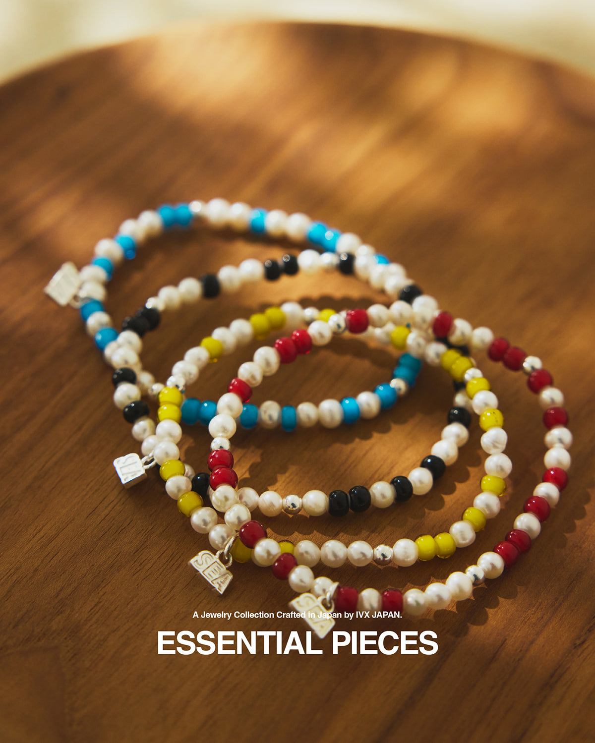 IVX JAPAN WDS Pearl & White Hearts Bracelet