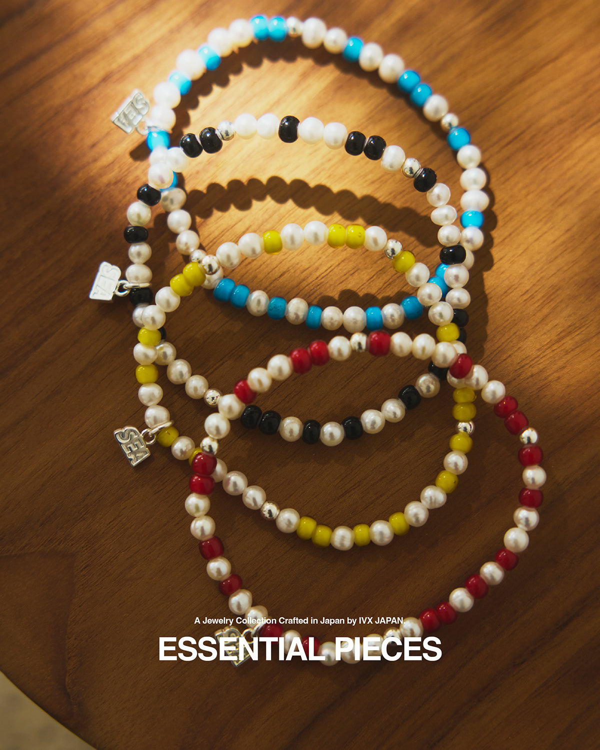 IVX JAPAN WDS Pearl & White Hearts Bracelet