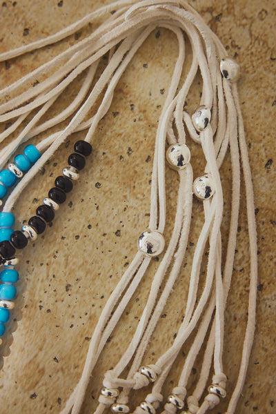 IVX JAPAN  WDS White Hearts Deerskin Necklace