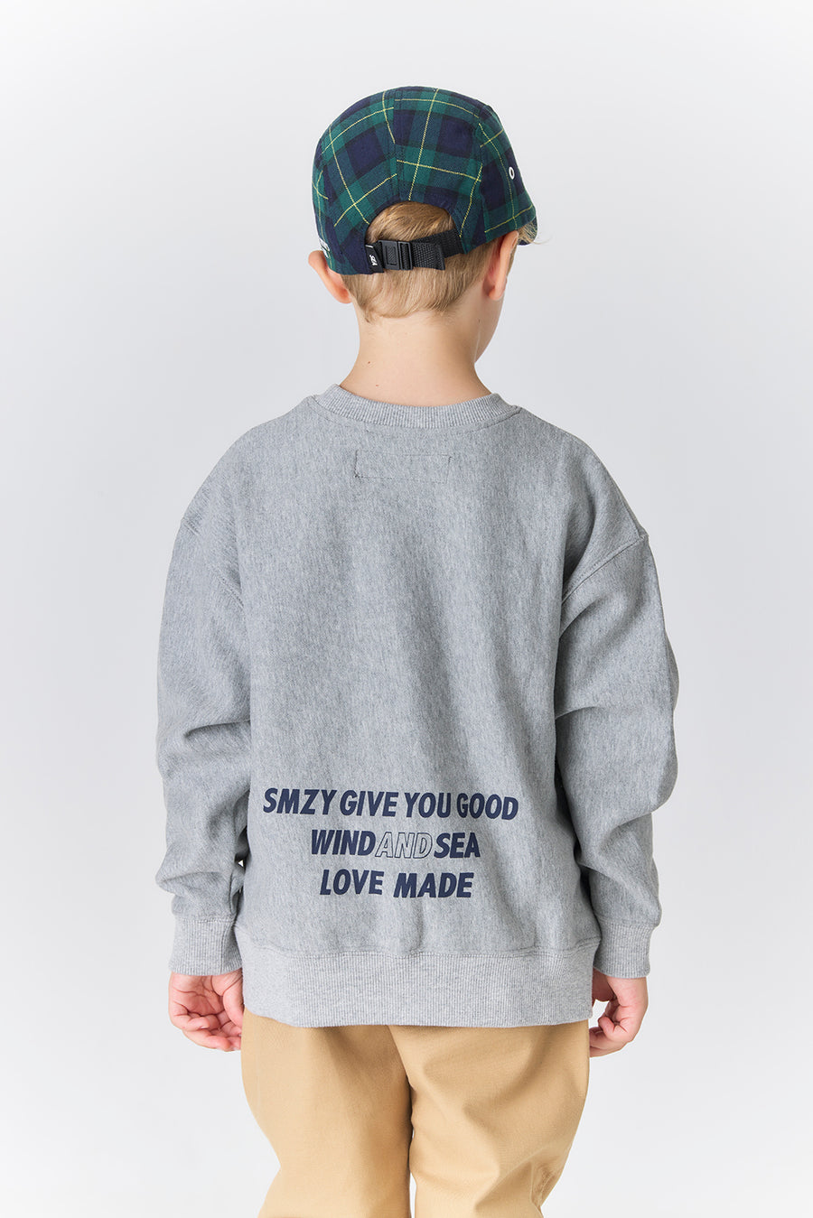 SMOOTHY x WDS CREW NECK SWEAT SHIRT / H_GRAY