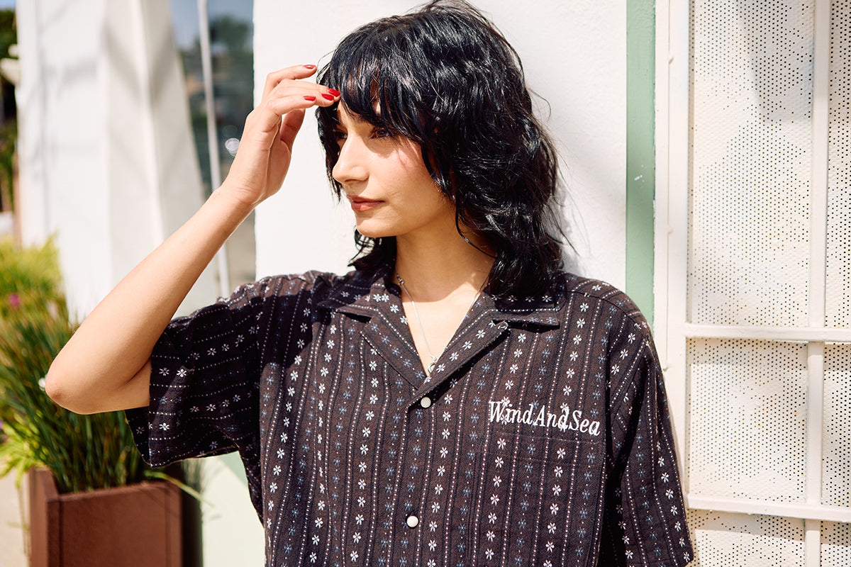 Flower pattern S/S shirt