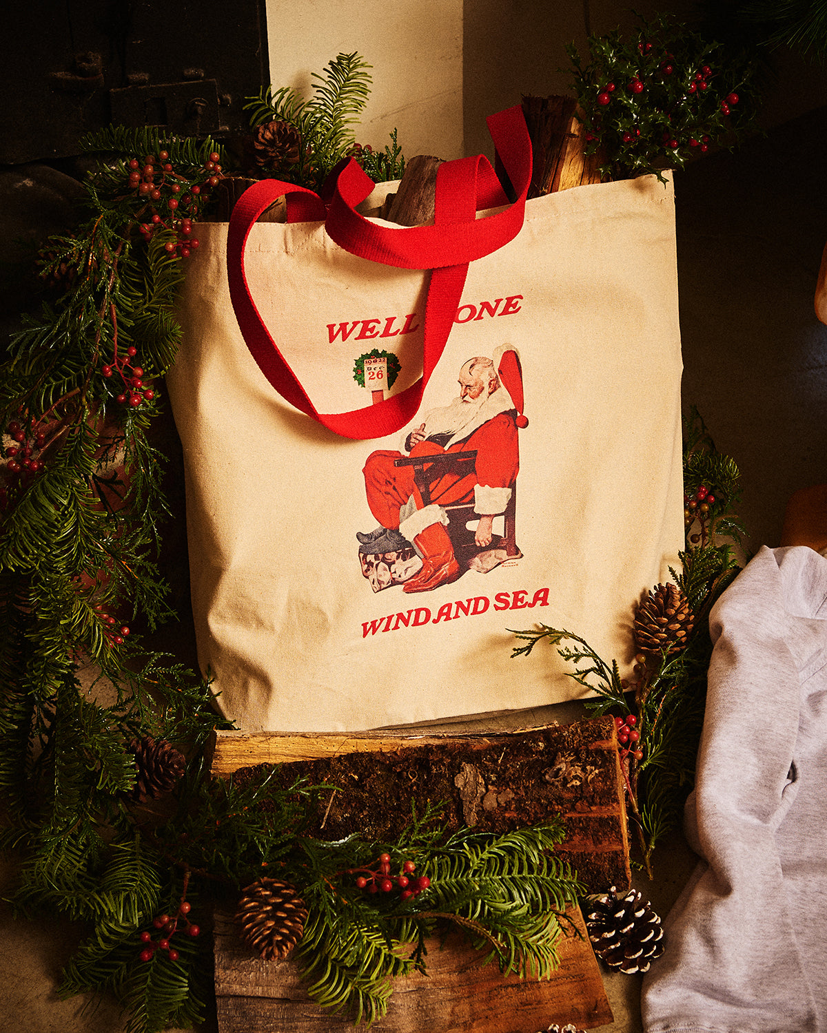 NORMAN ROCKWELL x WDS TOTE BAG – WIND AND SEA