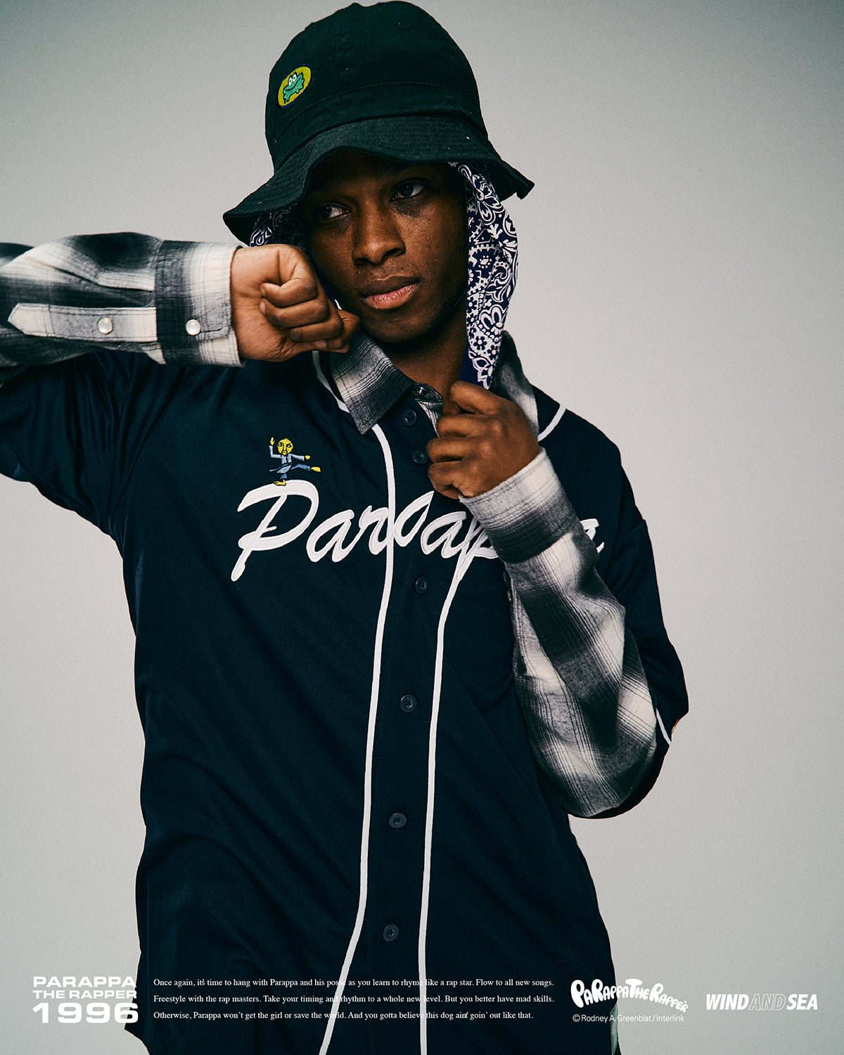 PARAPPA x WDS L/S TEE ブラック PARAPPA x WDS BASEBALL SHIRT – WIND AND SEA