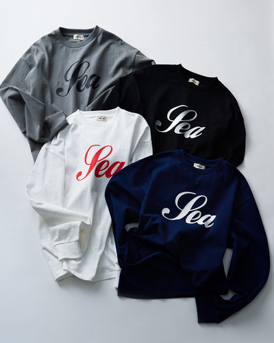 SCRIPT SEA L/S TEE
