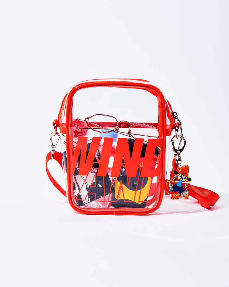 CLEAR LOGO SHOULDER BAG
