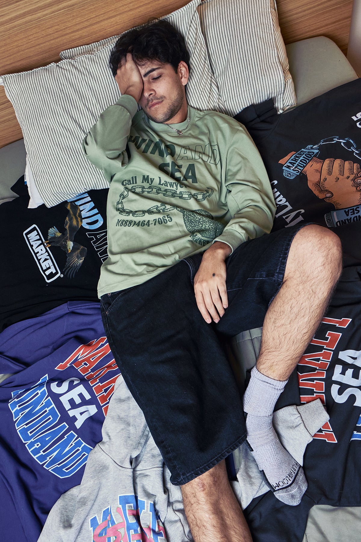 MARKET x WDS CALL MY LAWER L/S TEE – WIND AND SEA