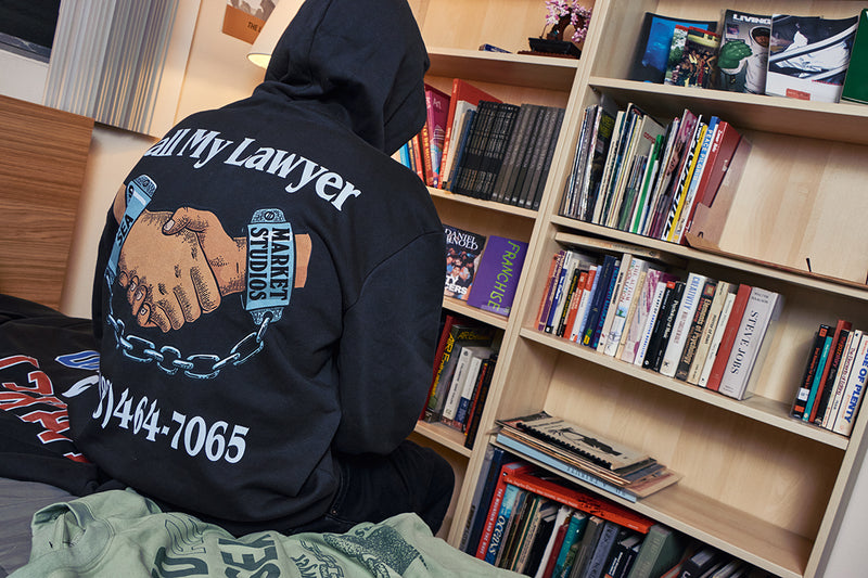 MARKET x WDS CALL MY LAWYER HOODED SWEAT SHIRT