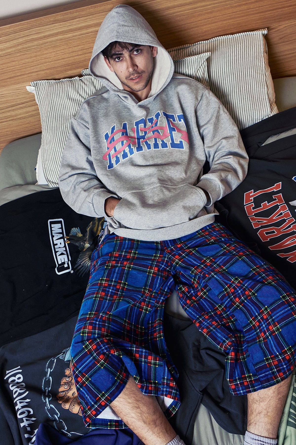 MARKET x WDS ARCH LOGO HOODED SWEAT SHIRT