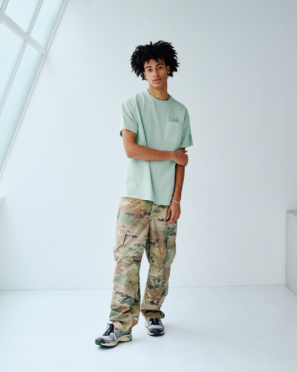 PIGMENT POCKET TEE – WIND AND SEA