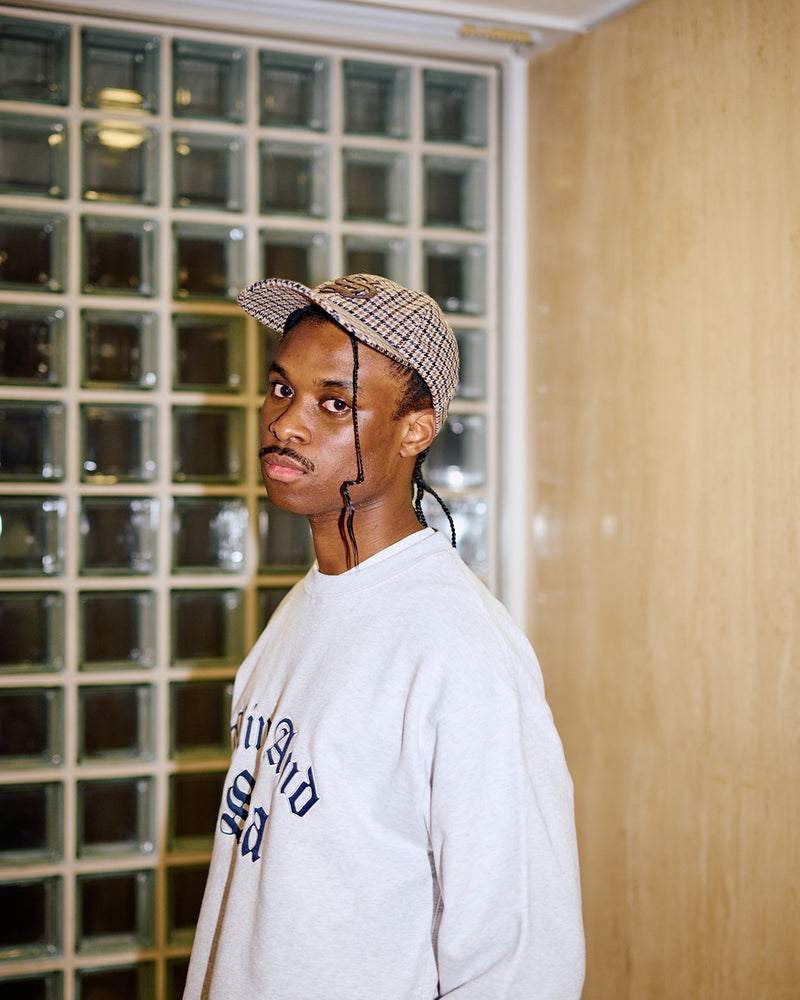 Satin Patch Crewneck Sweatshirt