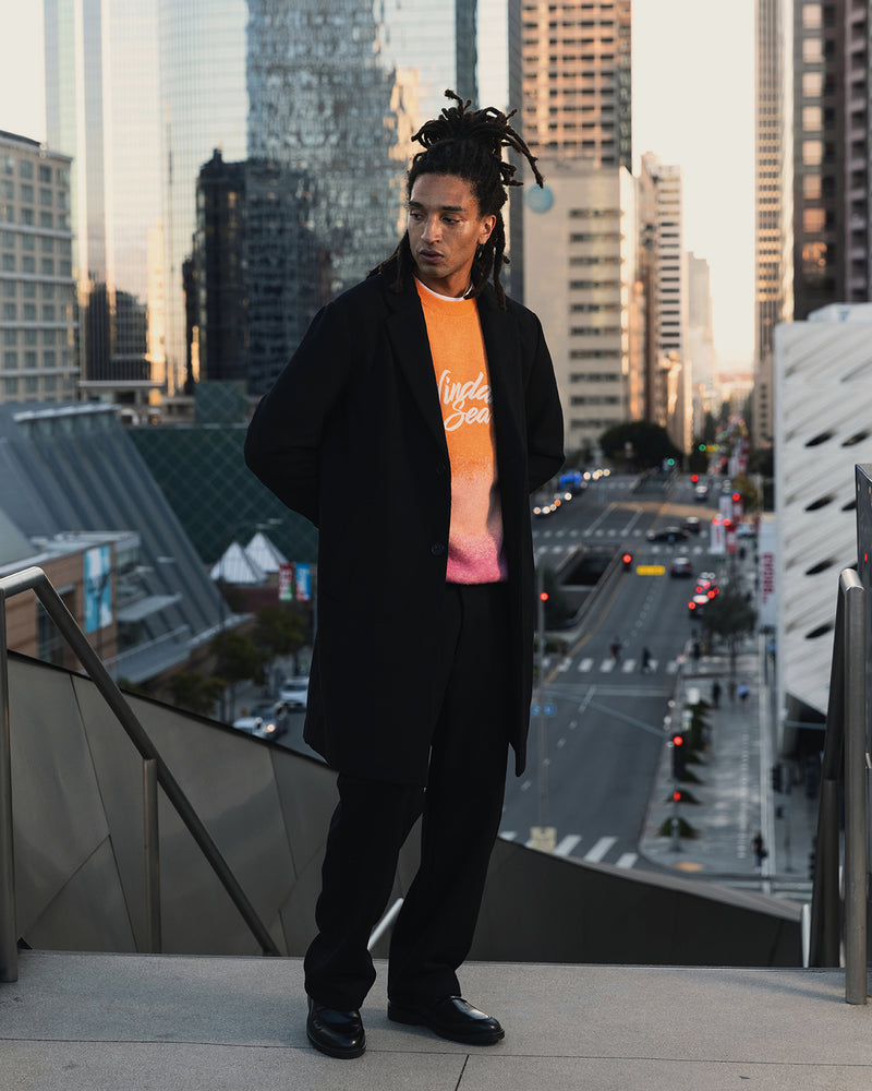 Jacquard Gradation Knit Sweater