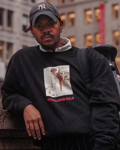NORMAN ROCKWELL x WDS CREW NECK SWEATSHIRT