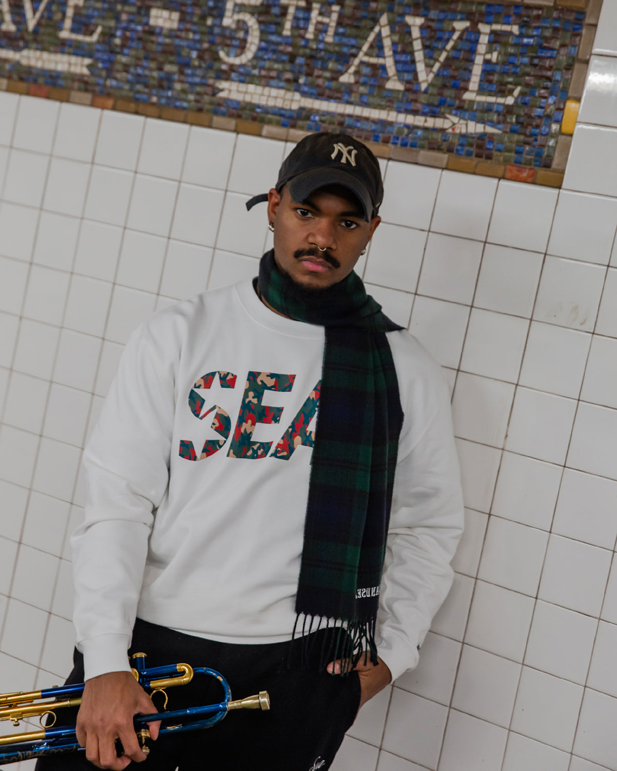 SEA CAMO CREWNECK SWEATSHIRT