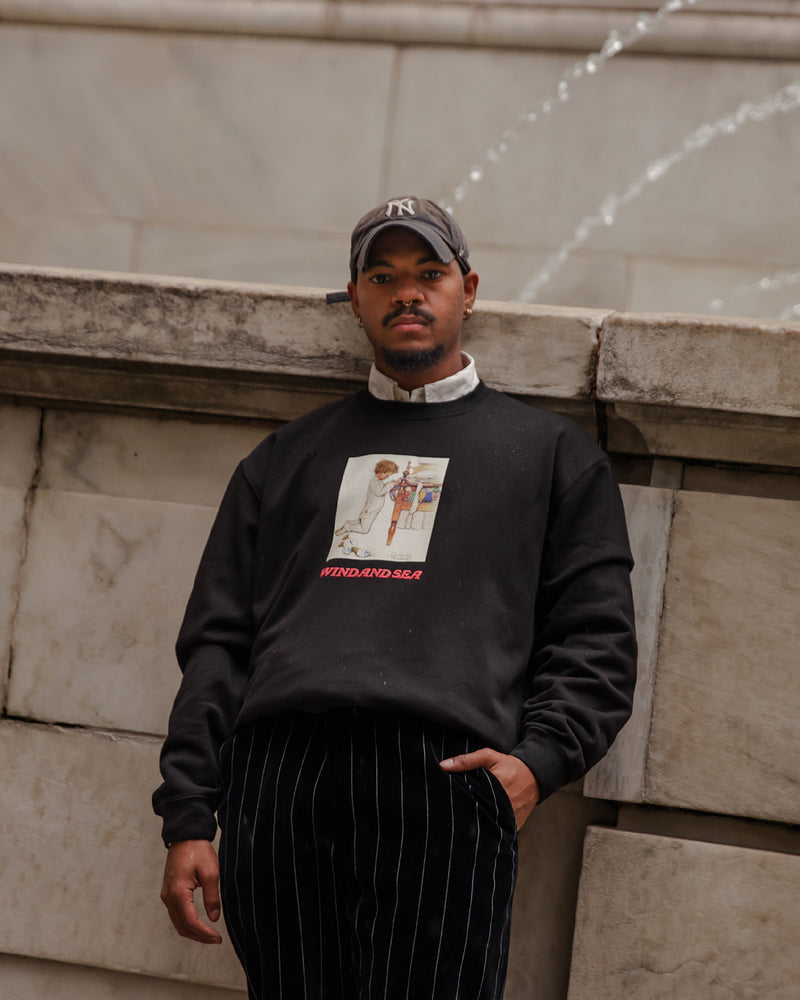NORMAN ROCKWELL x WDS CREW NECK SWEATSHIRT