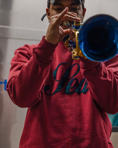 SCRIPT CREW NECK SWEATSHIRT