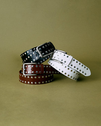 STUDS LEATHER BELT