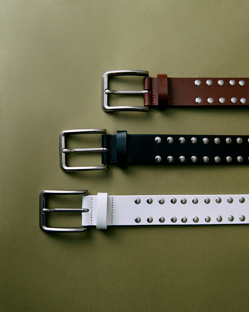 STUDS LEATHER BELT