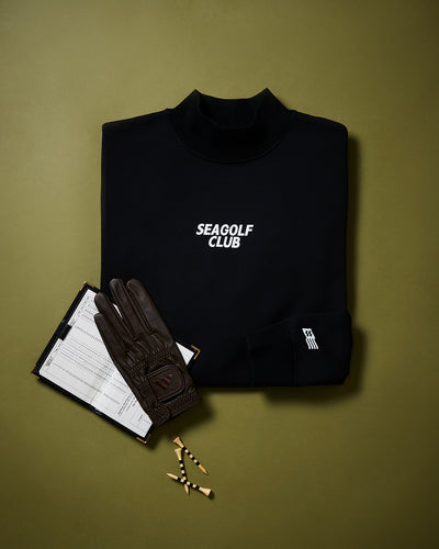 MOCK NECK PONCH L/S TEE