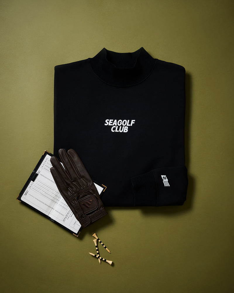 MOCK NECK PONCH L/S TEE