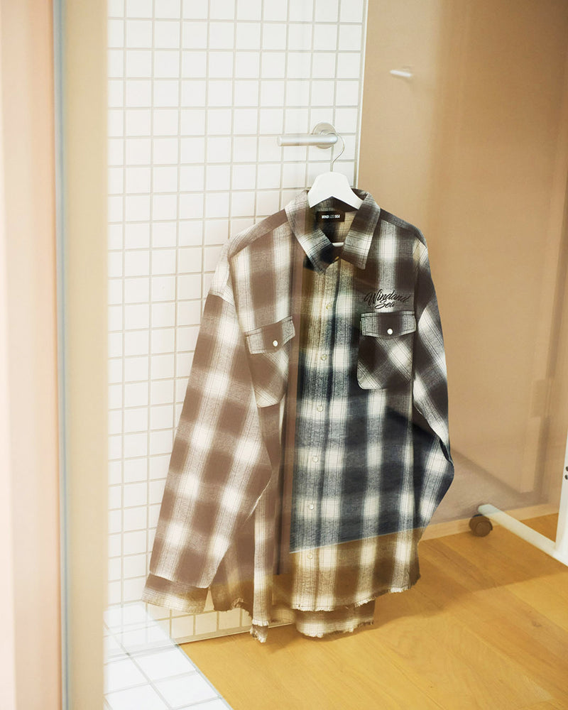 Fringe Flannel Plaid Shirt