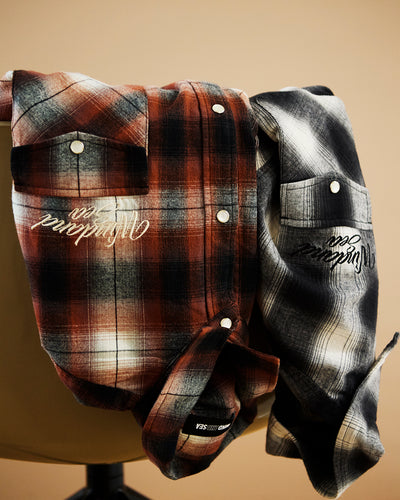 Fringe Flannel Plaid Shirt