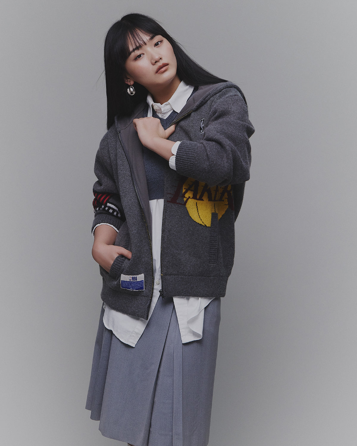 ジャケット・アウター WIND AND SEA NBA Jacquard Knit Hoodie Jacquard Knit Hoodie – WIND AND SEA