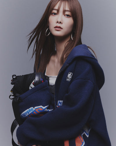 Jacquard Knit Hoodie