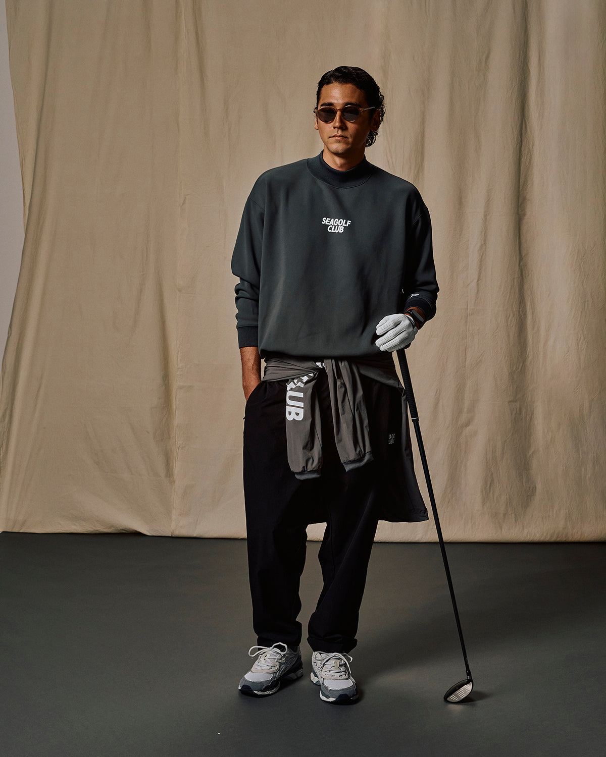 MOCK NECK PONCH L/S TEE – WIND AND SEA