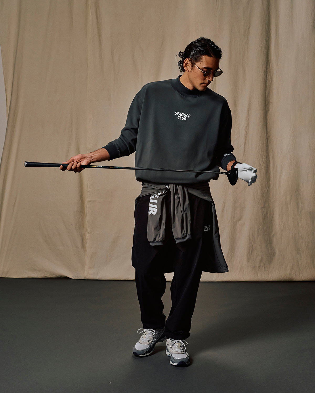 MOCK NECK PONCH L/S TEE – WIND AND SEA