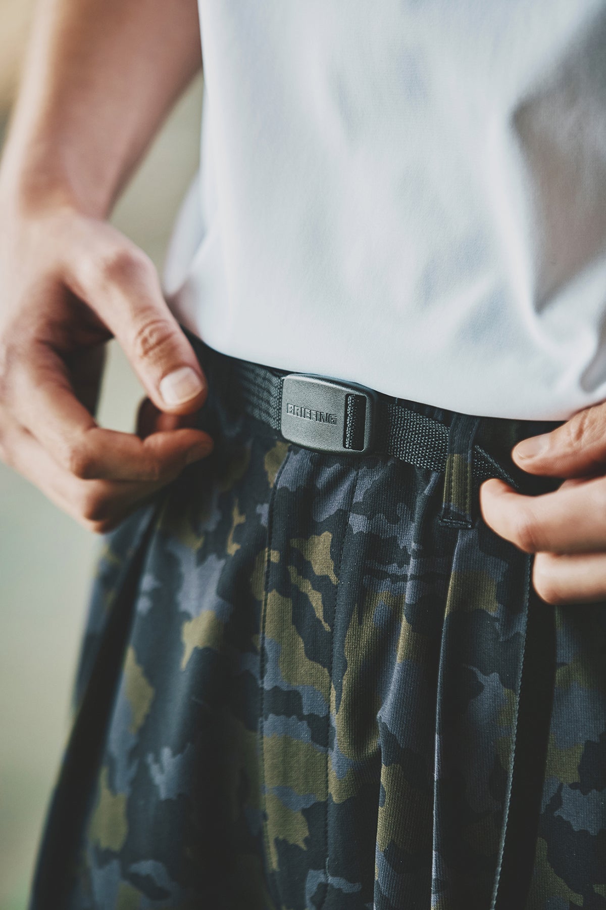 BRIEFING x WDS CAMO WIDE SHORTS – WIND AND SEA