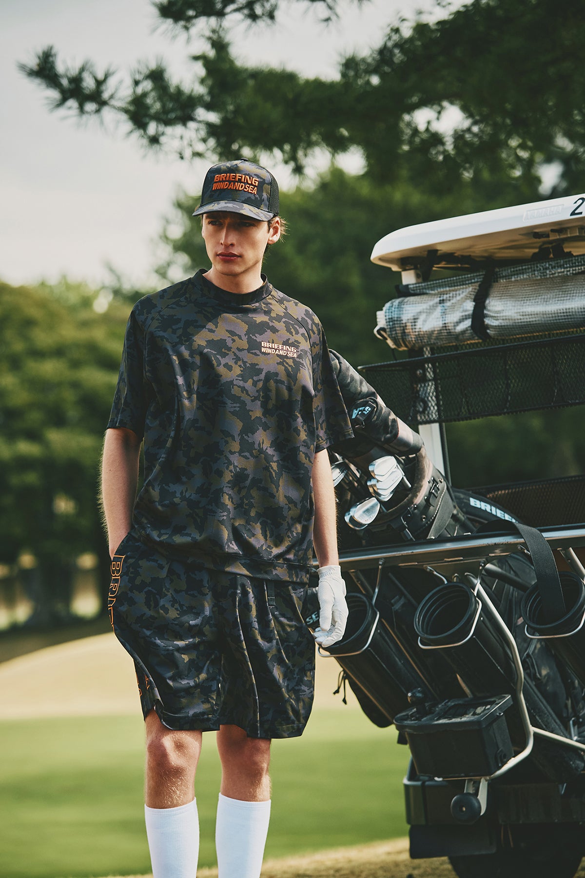 BRIEFING x WDS CAMO MESH CAP – WIND AND SEA