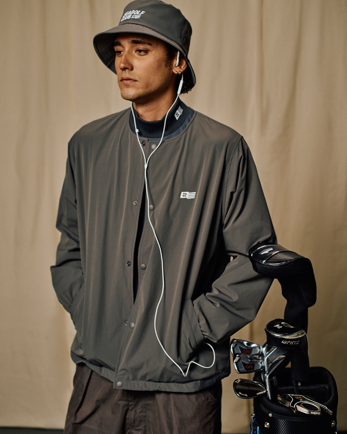 MOCK NECK L/S TEE – WIND AND SEA