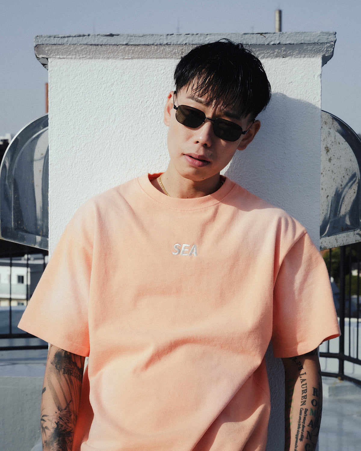 SULFUR DYEING LOGO S/S TEE – WIND AND SEA