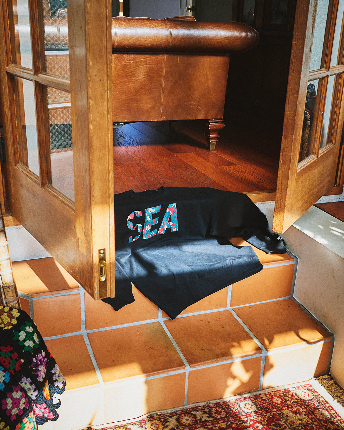 SEA CAMO CREWNECK SWEATSHIRT