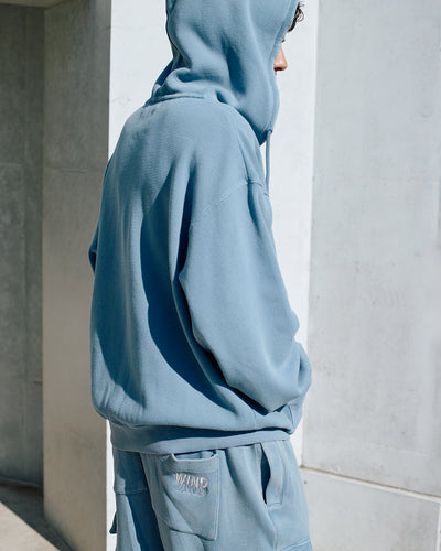 HEAVY WAFFLE ZIP SWEATSHIRT