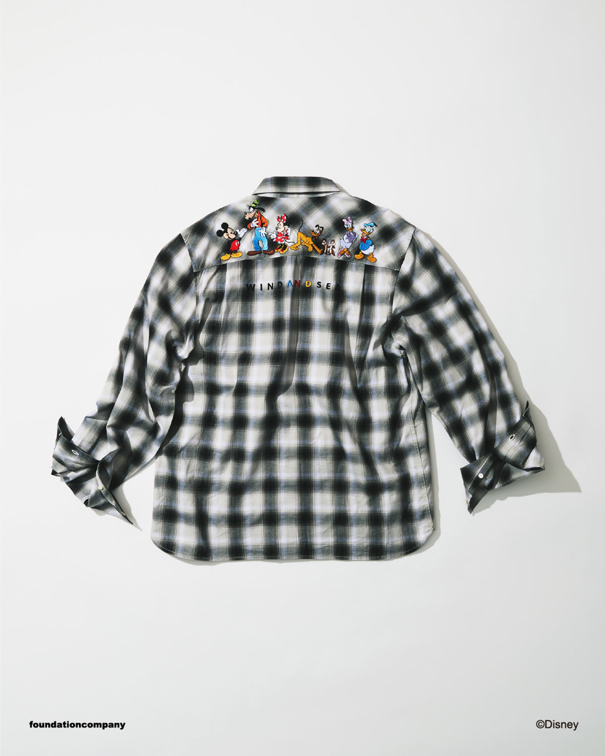 トップス L WIND AND SEA DISNEY PATCH PLAID SHIRT Disney | WIND AND SEA