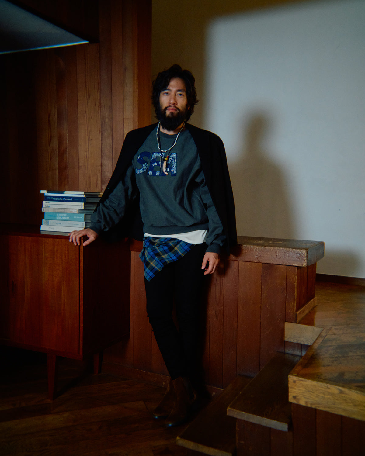 Bandana Patchworked SEA Crewneck Sweatshirt