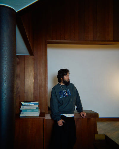 Bandana Patchworked SEA Crewneck Sweatshirt