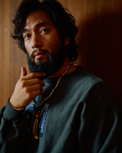 Bandana Patchworked SEA Crewneck Sweatshirt