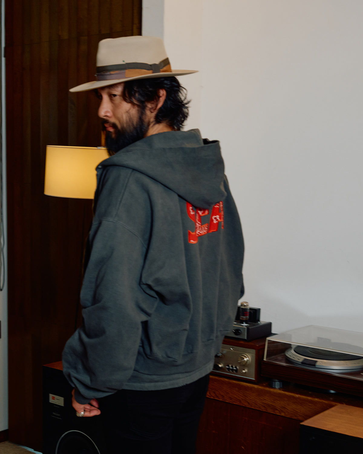 Bandana Patchworked SEA Zip Up Sweatshirt