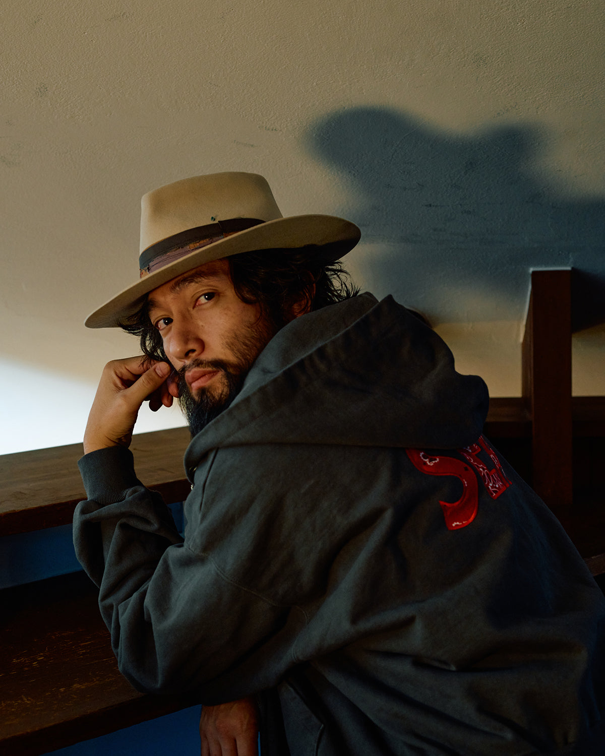 Bandana Patchworked SEA Zip Up Sweatshirt