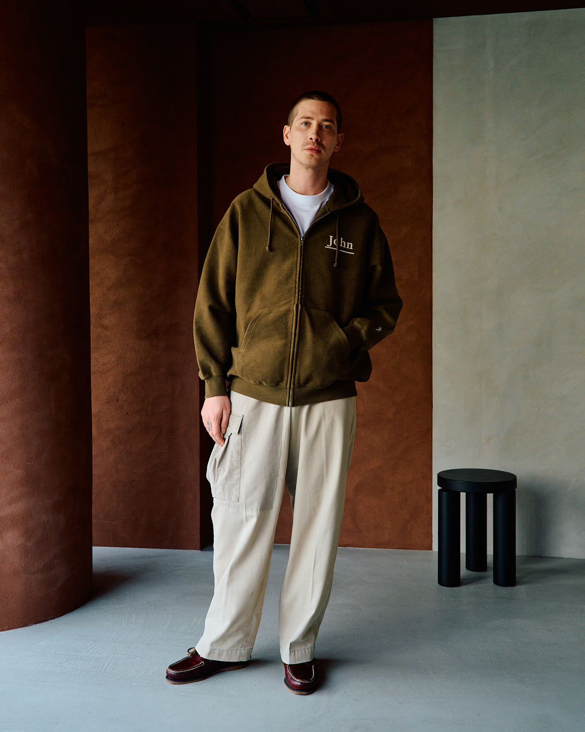 Brushed Zip Up Sweatshirt