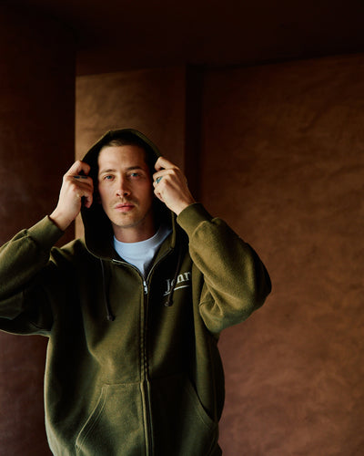 Brushed Zip Up Sweatshirt