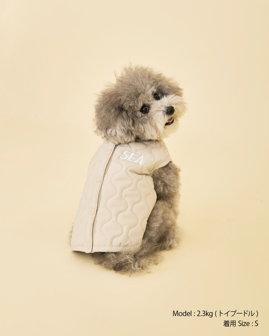 DOG QULITING OUTER / BEIGE