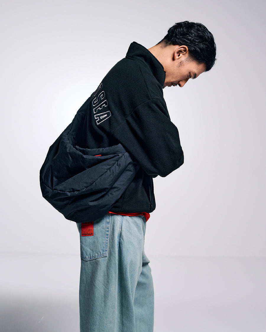 FLEECE L/S PULLOVER / BLACK