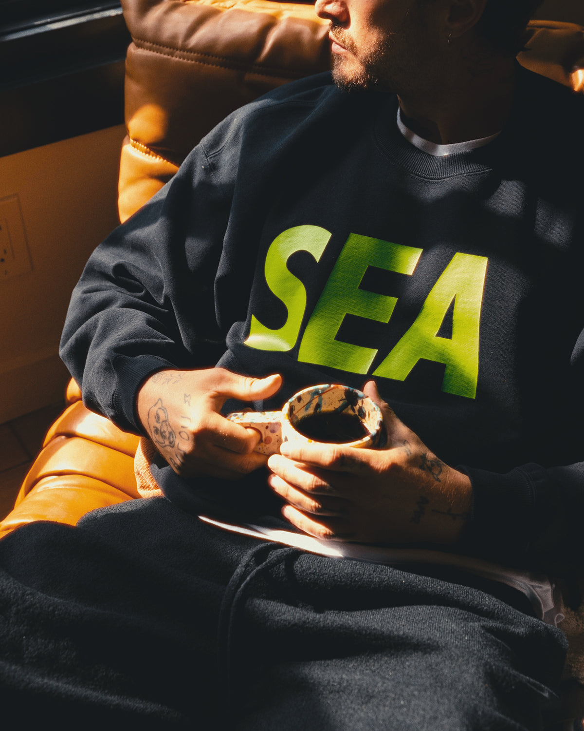 トップス WIND AND SEA CREWNECK SWEATSHIRT Black L VERDY CREWNECK SWEATSHIRT – WIND AND SEA