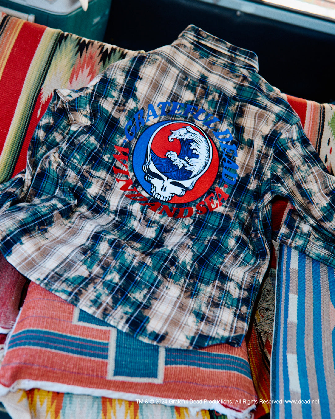 Grateful Dead x WDS Dameged Heavy Plaid Shirt